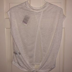 Reebok Open Tie Back Workout Shirt